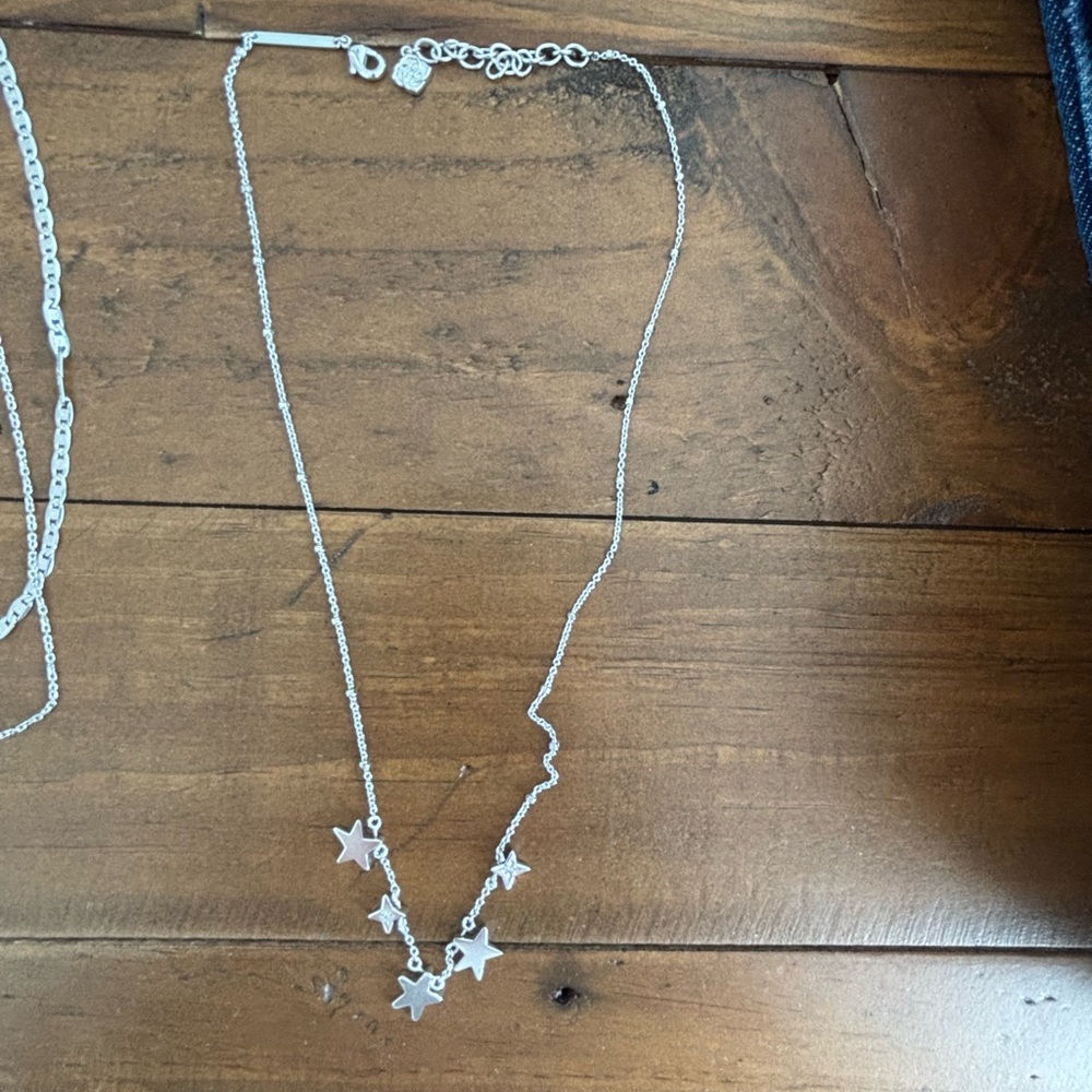 Kendra Scott Jae Star Silver Necklace